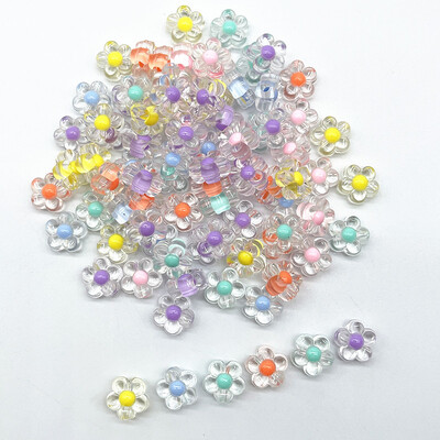 30 kom/lot 12 mm matiranje/prozirnost/AB boja akrilne perle suncokreta labave razmaknice perle za izradu nakita DIY pribor