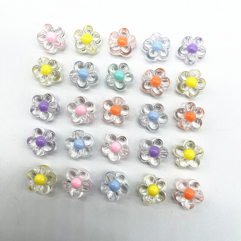 30 kom/lot 12 mm matiranje/prozirnost/AB boja akrilne perle suncokreta labave razmaknice perle za izradu nakita DIY pribor