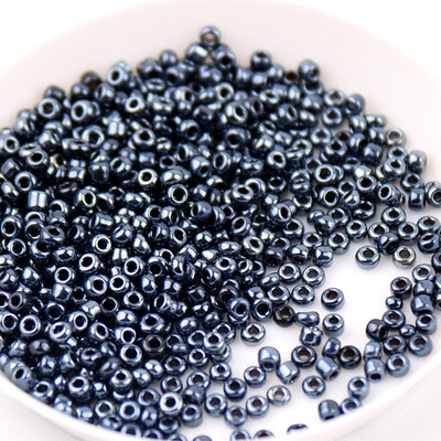Veľkosť 1,5 mm 2 mm 3 mm 4 mm galvanické pokovovanie strieborno-bronzové kovové farebné korálky z prosa, ručne vyrobený náhrdelník z náhrdelníka, rozptýlené korálky.