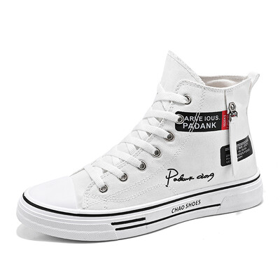 Uniszex Női Férfi Vászon Cipők Autentikus Klasszikus Dizájner Magas szárú Canvas Vulcanize Cipők Athletic tornacipők Zapatos Casuales