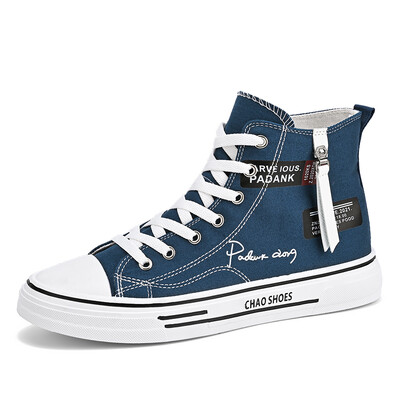 Uniszex Női Férfi Vászon Cipők Autentikus Klasszikus Dizájner Magas szárú Canvas Vulcanize Cipők Athletic tornacipők Zapatos Casuales