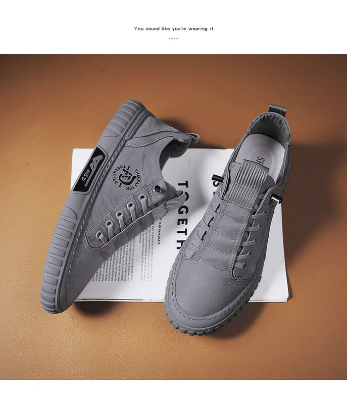 Pantofi de pânză pentru bărbați Pantofi vulcanizați Pantofi pentru bărbați Pantofi de mers respirabil Pantofi de pânză ușori confortabili Tenis Para Hombre