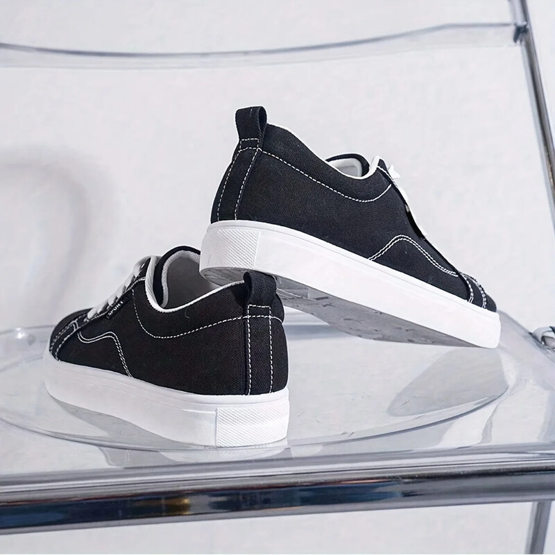 Vyriški laisvalaikio batai Medžiaginiai suvarstomi plokščiapadžiai batai Nauji vyriški sportbačiai Prabangaus dizaino drobiniai batai vyrams Pora