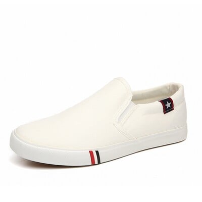 Pánske klasické plátené ležérne lenivé topánky mokasíny módne nazúvacie mokasíny prané vulkanizované ploché topánky Zapatillas Hombre