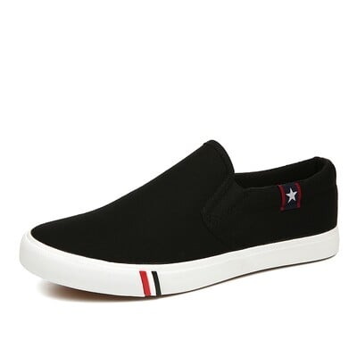Pánske klasické plátené ležérne lenivé topánky mokasíny módne nazúvacie mokasíny prané vulkanizované ploché topánky Zapatillas Hombre