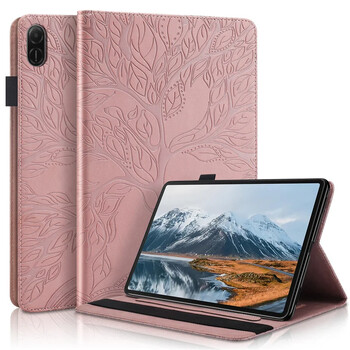 Таблет Coque за Honor Pad X8a Case 11 инча Embossed Tree Flip Wallet Stand Case за Funda Honor Pad X8a 2024 Case Cover 11\