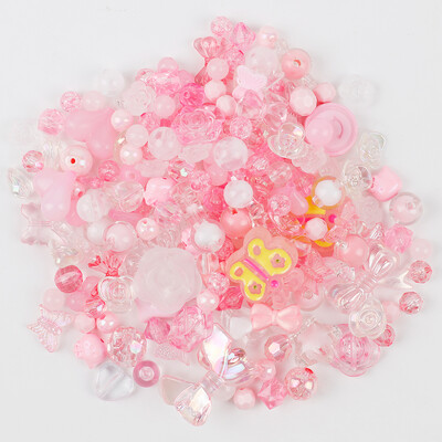 50 g Random Mix akril gyöngyök mosolygó szív virág gyöngyök barkácsoláshoz kézzel készített kézműves varrás gyöngy kiegészítők készítése