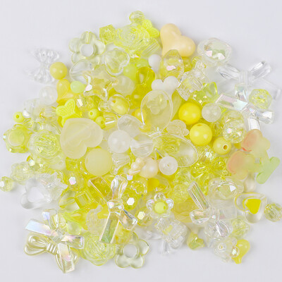 50 g Random Mix akril gyöngyök mosolygó szív virág gyöngyök barkácsoláshoz kézzel készített kézműves varrás gyöngy kiegészítők készítése