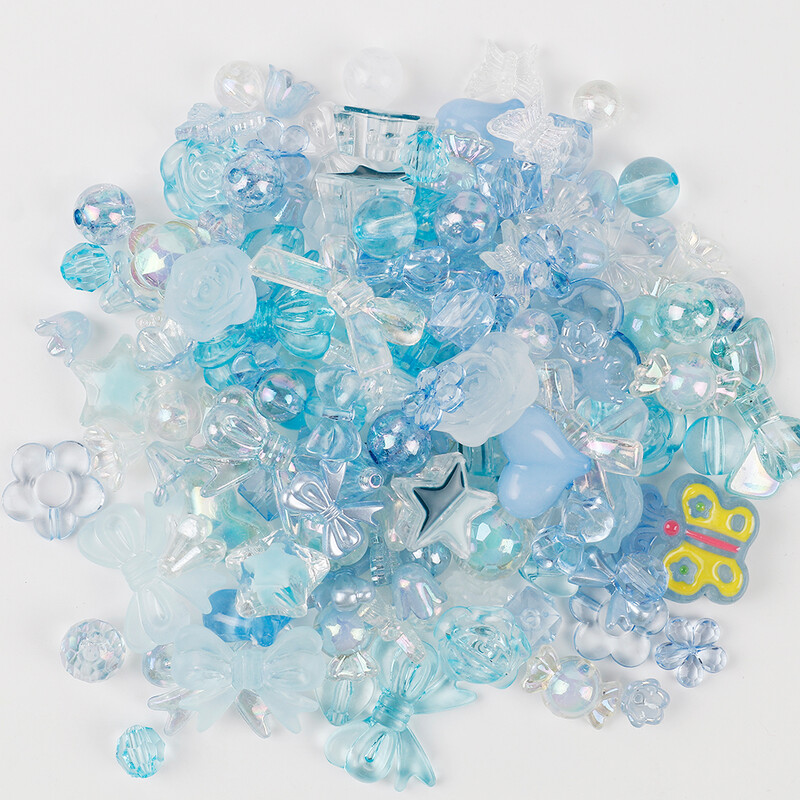 50 g Random Mix akril gyöngyök mosolygó szív virág gyöngyök barkácsoláshoz kézzel készített kézműves varrás gyöngy kiegészítők készítése