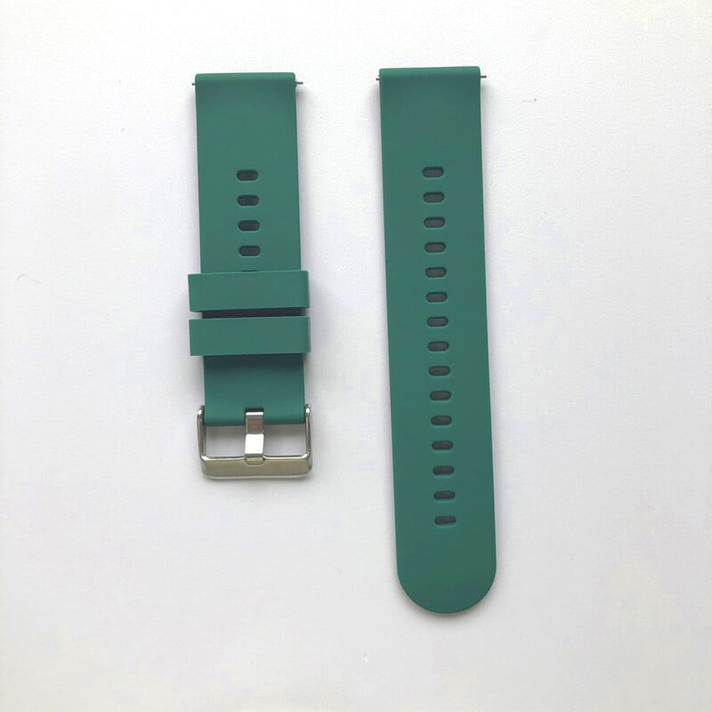 20 mm/22 mm-es univerzális felületű szilikon óraszíj, illeszkedik a Huawei Samsung óra gyorskioldó füléhez