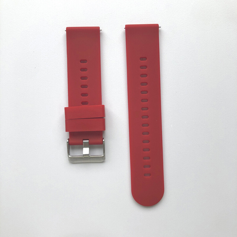 20 mm/22 mm-es univerzális felületű szilikon óraszíj, illeszkedik a Huawei Samsung óra gyorskioldó füléhez