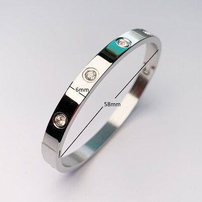 2023 m. naujo dizaino aukso spalvos cirkonio ir kryžminio riešuto nagų apyrankė auksinė ir apyrankė, skirta moteriai, nerūdijančio plieno varžtais, prekės ženklo papuošalai