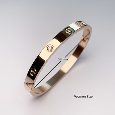 2023 m. naujo dizaino aukso spalvos cirkonio ir kryžminio riešuto nagų apyrankė auksinė ir apyrankė, skirta moteriai, nerūdijančio plieno varžtais, prekės ženklo papuošalai