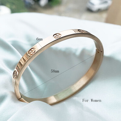 2023 m. naujo dizaino aukso spalvos cirkonio ir kryžminio riešuto nagų apyrankė auksinė ir apyrankė, skirta moteriai, nerūdijančio plieno varžtais, prekės ženklo papuošalai