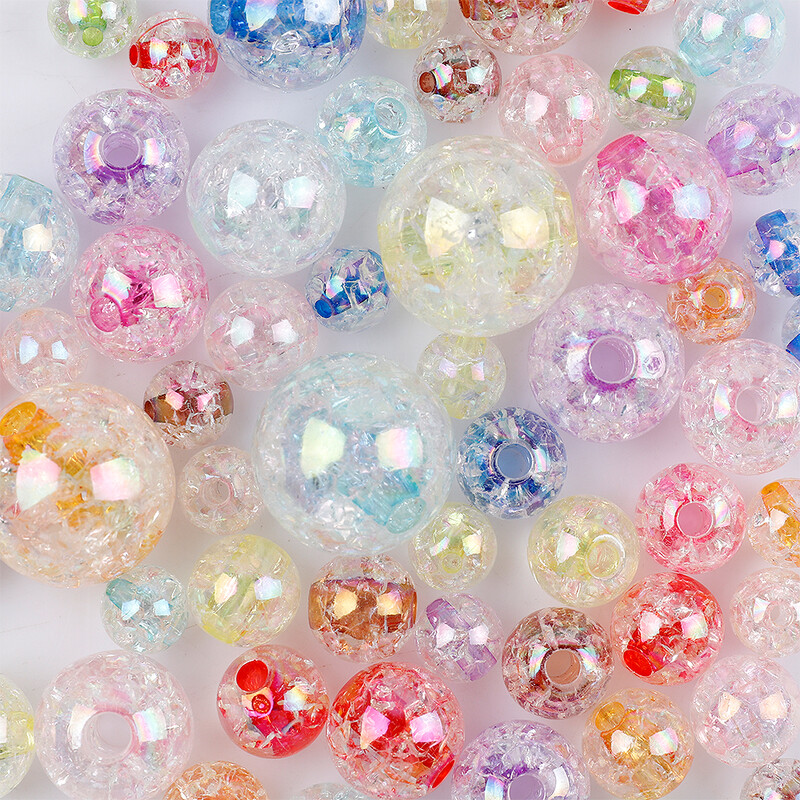 8/10/12/14/18mm AB margele transparente mărgele distanțiere rotunde pentru bricolaj brățară colier artizanat manual C1409
