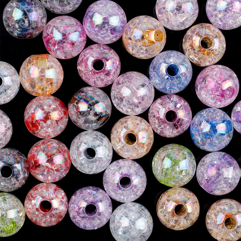 8/10/12/14/18mm AB margele transparente mărgele distanțiere rotunde pentru bricolaj brățară colier artizanat manual C1409