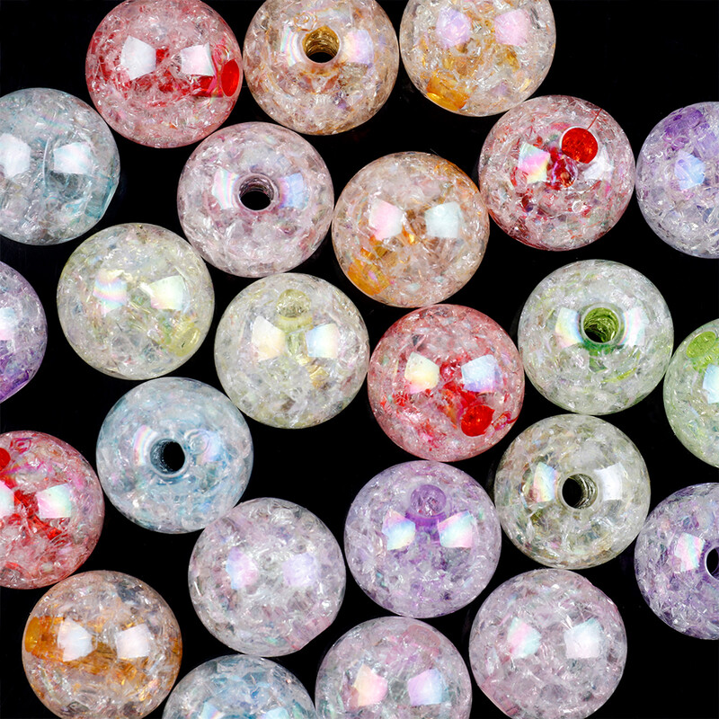 8/10/12/14/18mm AB margele transparente mărgele distanțiere rotunde pentru bricolaj brățară colier artizanat manual C1409