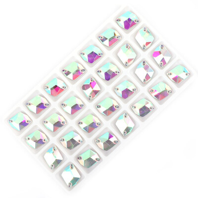 VC Sew On AB Rhinestone Cosmic Flatback Glass Crystals for Fashion Wedding Dresses Topánky Tašky Všetko pre dekoráciu DIY