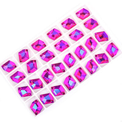 VC Sew On AB Rhinestone Cosmic Flatback Glass Crystals for Fashion Wedding Dresses Topánky Tašky Všetko pre dekoráciu DIY