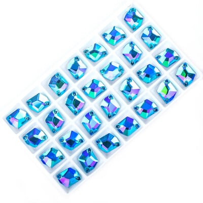 VC Sew On AB Rhinestone Cosmic Flatback Glass Crystals for Fashion Wedding Dresses Topánky Tašky Všetko pre dekoráciu DIY