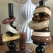 2022. Vintage punk šarena velika narukvica od debele smole, akrilna geometrijska kvadratna narukvica s nepravilnim trokutom za ženski nakit