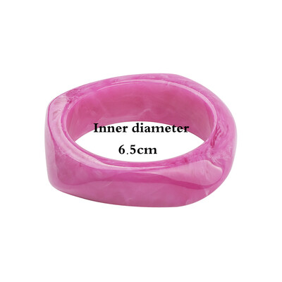 2022. Vintage punk šarena velika narukvica od debele smole, akrilna geometrijska kvadratna narukvica s nepravilnim trokutom za ženski nakit