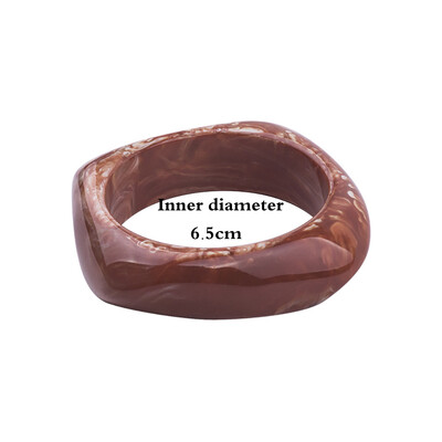 2022. Vintage punk šarena velika narukvica od debele smole, akrilna geometrijska kvadratna narukvica s nepravilnim trokutom za ženski nakit