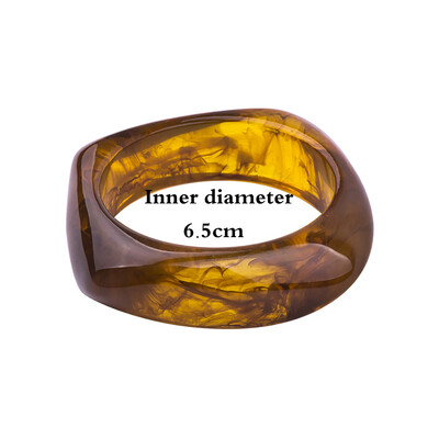 2022. Vintage punk šarena velika narukvica od debele smole, akrilna geometrijska kvadratna narukvica s nepravilnim trokutom za ženski nakit