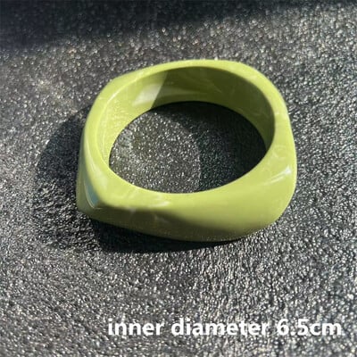 2022. Vintage punk šarena velika narukvica od debele smole, akrilna geometrijska kvadratna narukvica s nepravilnim trokutom za ženski nakit