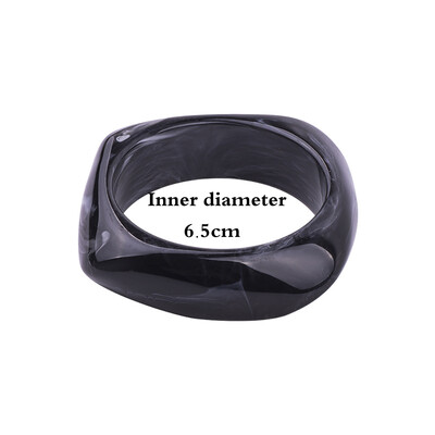 2022. Vintage punk šarena velika narukvica od debele smole, akrilna geometrijska kvadratna narukvica s nepravilnim trokutom za ženski nakit