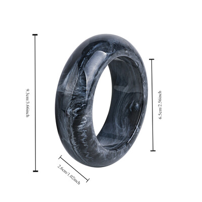 2022. Vintage punk šarena velika narukvica od debele smole, akrilna geometrijska kvadratna narukvica s nepravilnim trokutom za ženski nakit