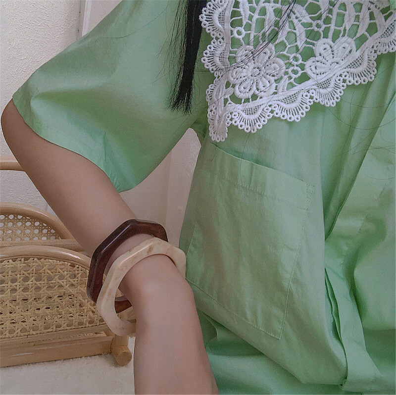 2022. Vintage punk šarena velika narukvica od debele smole, akrilna geometrijska kvadratna narukvica s nepravilnim trokutom za ženski nakit