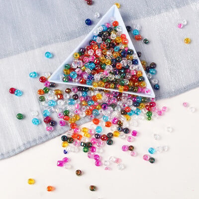 2/3/4mm Uniform AB Inside Fairy Glass Coat Coats Czech Round Spacer Coats for DIY Swimming ...