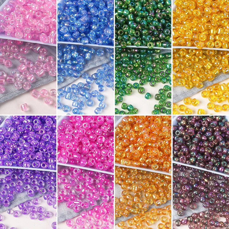 2/3/4mm Uniform AB Inside Fairy Glass Coat Coats Czech Round Spacer Coats for DIY Swimming ...
