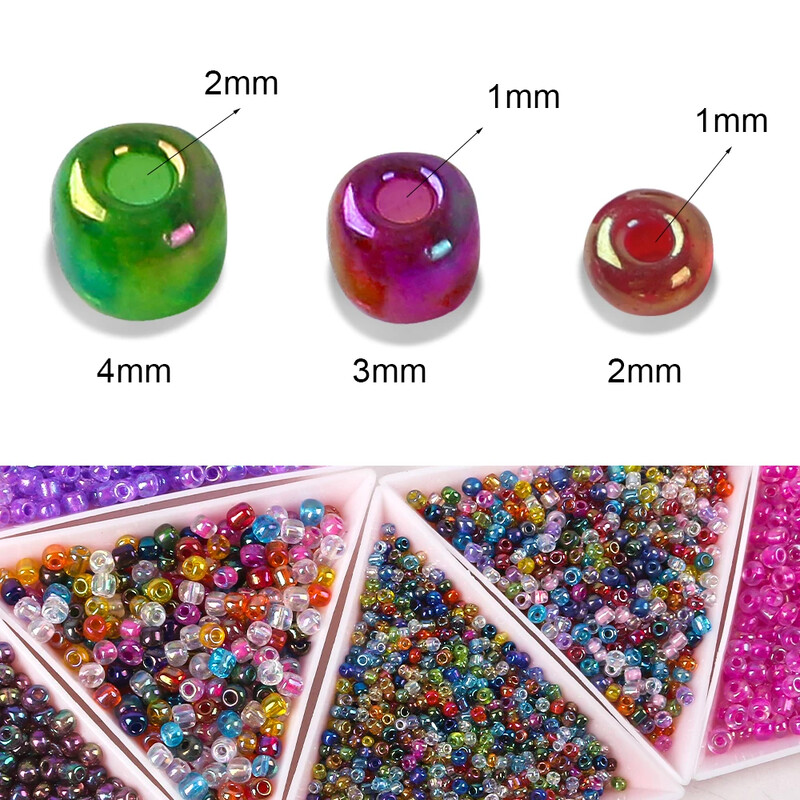 2/3/4mm Uniform AB Inside Fairy Glass Coat Coats Czech Round Spacer Coats for DIY Swimming ...
