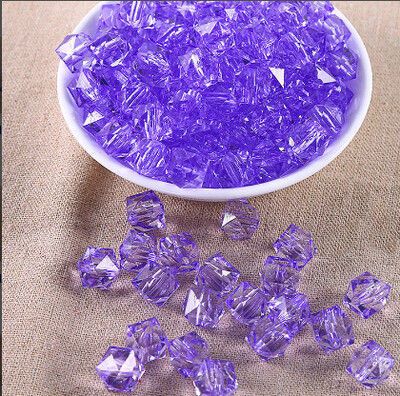 10 mm ručno rađene perle s kvadratnim dijamantnim perlama, pletene perle punog neba, prozirne kvadratne perle, tkane akrilne perle, slobodne perle