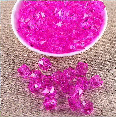 10 mm ručno rađene perle s kvadratnim dijamantnim perlama, pletene perle punog neba, prozirne kvadratne perle, tkane akrilne perle, slobodne perle