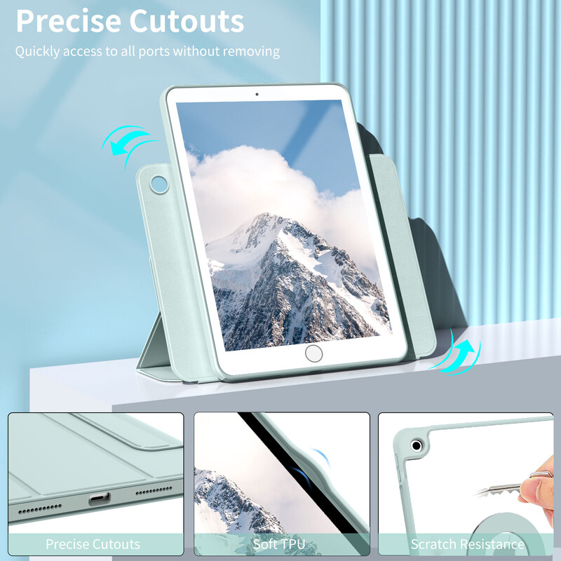 RBP iPad 10 10.9 2022 Pro 11 12.9 mágneses tok, iPad Air45 10.9 levehető hátlap, iPad 10.2 7/8/9th Mini6 tok