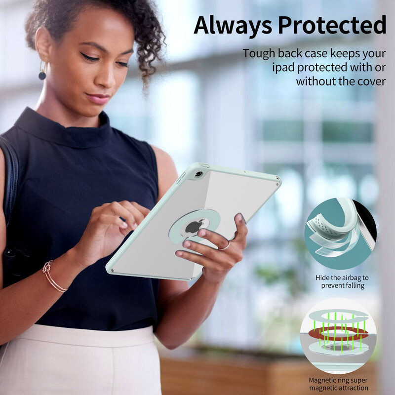 RBP iPad 10 10.9 2022 Pro 11 12.9 mágneses tok, iPad Air45 10.9 levehető hátlap, iPad 10.2 7/8/9th Mini6 tok