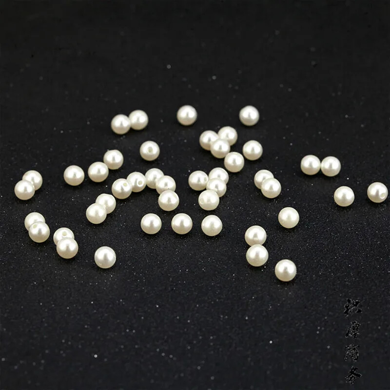 100db 6mm fehér fekete gyöngy szegecsek kerek fejű akril szegecs tüskék esküvői ruhákhoz nadrágok sapka táska cipők kézműves dekoráció