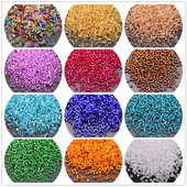 Aukštos kokybės 2/3/4 mm sudrėkintas sidabrinis stiklinis ryžių karoliukai palaidi karoliukai siuvinėjimas „pasidaryk pats“ karoliukų iškalimo medžiaga Naminiai papuošalų priedai