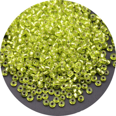 Aukštos kokybės 2/3/4 mm sudrėkintas sidabrinis stiklinis ryžių karoliukai palaidi karoliukai siuvinėjimas „pasidaryk pats“ karoliukų iškalimo medžiaga Naminiai papuošalų priedai