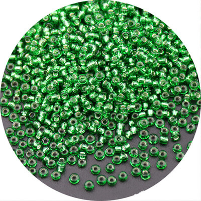 Aukštos kokybės 2/3/4 mm sudrėkintas sidabrinis stiklinis ryžių karoliukai palaidi karoliukai siuvinėjimas „pasidaryk pats“ karoliukų iškalimo medžiaga Naminiai papuošalų priedai