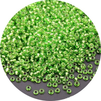 Aukštos kokybės 2/3/4 mm sudrėkintas sidabrinis stiklinis ryžių karoliukai palaidi karoliukai siuvinėjimas „pasidaryk pats“ karoliukų iškalimo medžiaga Naminiai papuošalų priedai