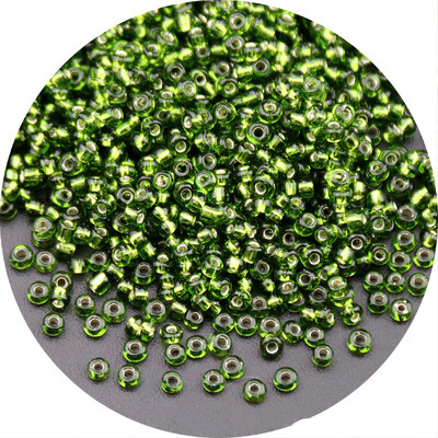 Aukštos kokybės 2/3/4 mm sudrėkintas sidabrinis stiklinis ryžių karoliukai palaidi karoliukai siuvinėjimas „pasidaryk pats“ karoliukų iškalimo medžiaga Naminiai papuošalų priedai