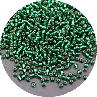 Aukštos kokybės 2/3/4 mm sudrėkintas sidabrinis stiklinis ryžių karoliukai palaidi karoliukai siuvinėjimas „pasidaryk pats“ karoliukų iškalimo medžiaga Naminiai papuošalų priedai