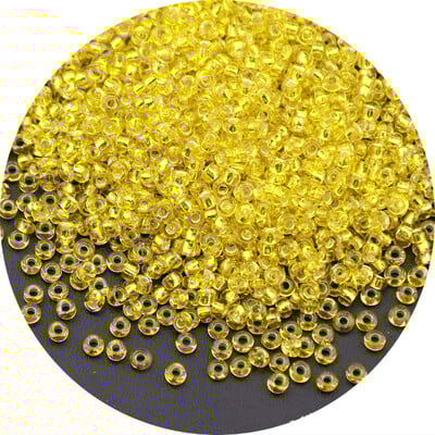 Aukštos kokybės 2/3/4 mm sudrėkintas sidabrinis stiklinis ryžių karoliukai palaidi karoliukai siuvinėjimas „pasidaryk pats“ karoliukų iškalimo medžiaga Naminiai papuošalų priedai