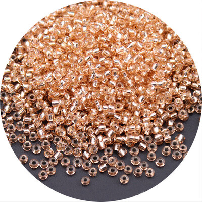 Aukštos kokybės 2/3/4 mm sudrėkintas sidabrinis stiklinis ryžių karoliukai palaidi karoliukai siuvinėjimas „pasidaryk pats“ karoliukų iškalimo medžiaga Naminiai papuošalų priedai