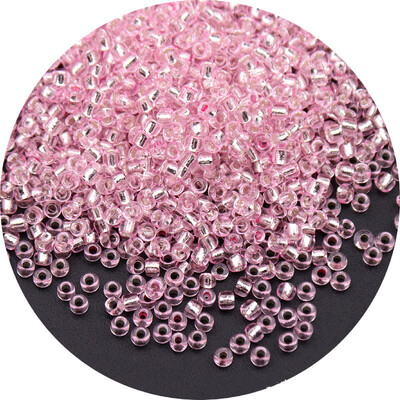 Aukštos kokybės 2/3/4 mm sudrėkintas sidabrinis stiklinis ryžių karoliukai palaidi karoliukai siuvinėjimas „pasidaryk pats“ karoliukų iškalimo medžiaga Naminiai papuošalų priedai