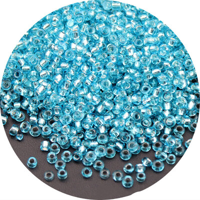 Aukštos kokybės 2/3/4 mm sudrėkintas sidabrinis stiklinis ryžių karoliukai palaidi karoliukai siuvinėjimas „pasidaryk pats“ karoliukų iškalimo medžiaga Naminiai papuošalų priedai